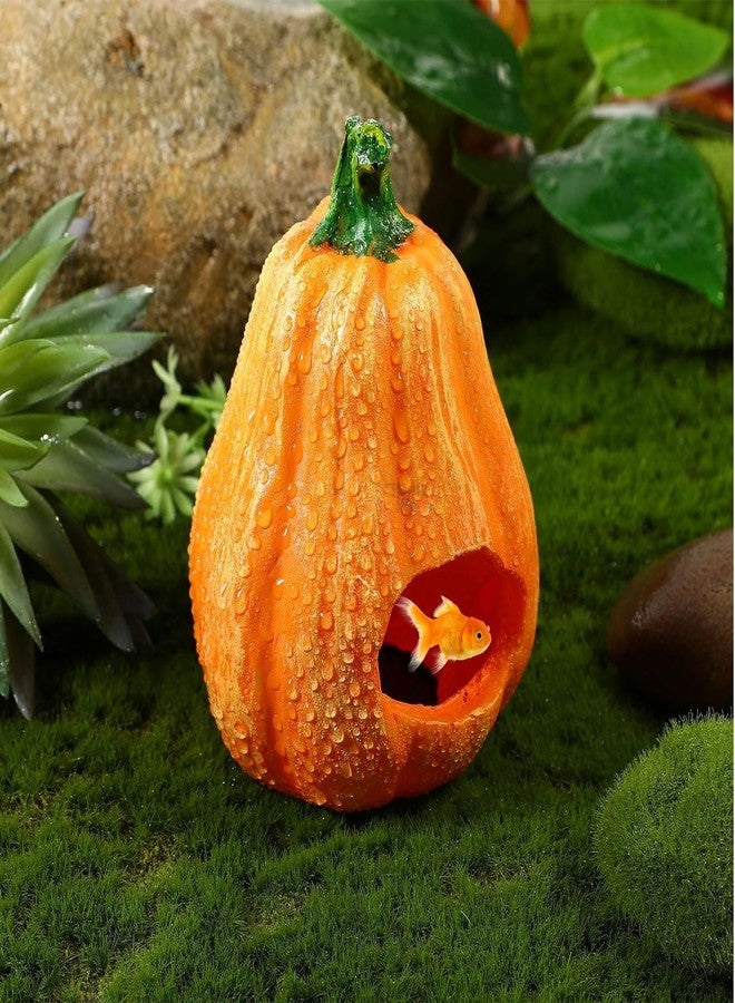 VAYINATO® Pumpkin Aquarium Decor Ornaments, Fish Hiding Breeding Cave | Reduce Stress and Encourage Spawning | Underwater Landscape Decorations | Resin by Petzlifeworld - Image 1